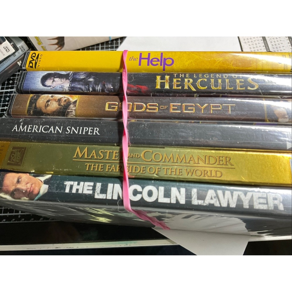 DVDs 6 lot Lincoln Lawyer Gods of Egypt legend of Hercules the Help